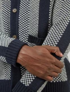 Chunky Knit Jacquard Stripe Cardigan -clothing Shop 0067861 025 G scaled