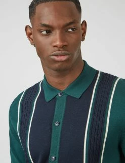 Mod Striped Long-Sleeve Knit Polo 11 Mod Striped Long-Sleeve Knit Polo -clothing Shop 0067862 700 E scaled