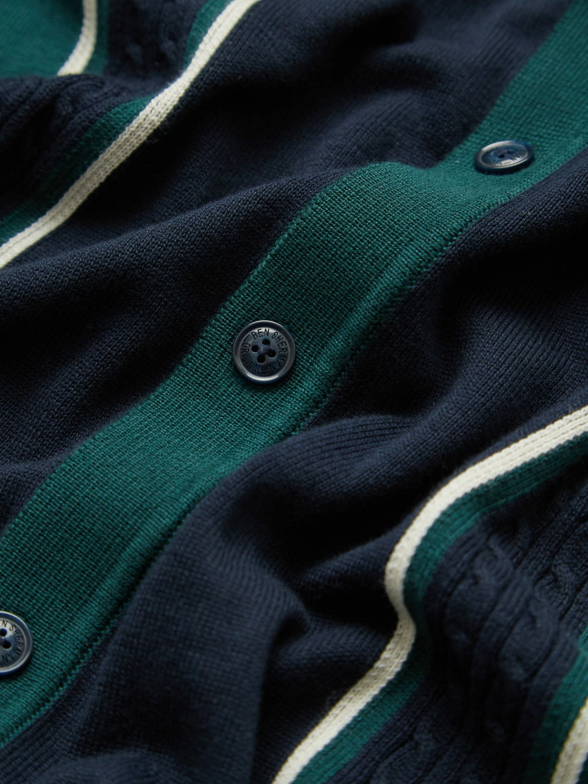 Mod Striped Long-Sleeve Knit Polo 6 Mod Striped Long-Sleeve Knit Polo - Image 6