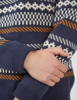 B By Ben Sherman Fair Isle Chunky Knit Sweater -clothing Shop 0067868 035 H scaled