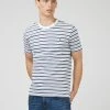 B By Ben Sherman Jersey Striped Tee - White