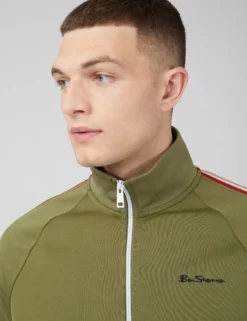 Signature Zip-Through Track Jacket - Loden -clothing Shop 0067887 064 E b5osgz