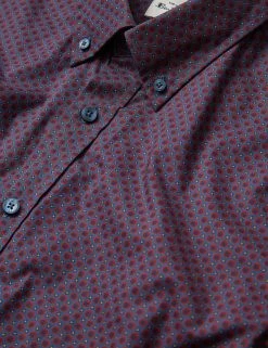 Slim Fit Geo Print Long-Sleeve Shirt