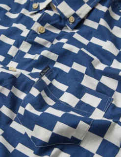 Large Geo Print Short-Sleeve Shirt