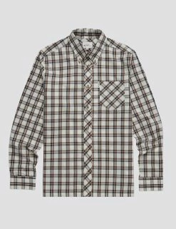 Grid Check Long-Sleeve Shirt - Ivory 11 Grid Check Long-Sleeve Shirt - Ivory -clothing Shop 0068082 015 D scaled