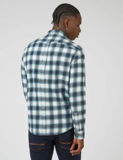 Brushed Ombre Check Long-Sleeve Shirt -clothing Shop 0068089 036 C scaled