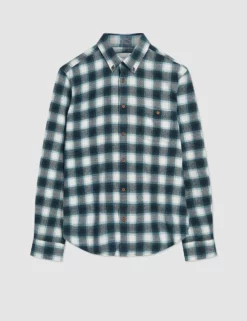 Brushed Ombre Check Long-Sleeve Shirt -clothing Shop 0068089 036 F c819c470 a068 4e8f 8694 3f8ca85d9fbf