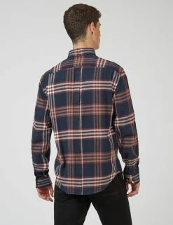 Oversized Brushed Check Long-Sleeve Shirt -clothing Shop 0068090 036 C scaled