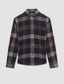 Oversized Brushed Check Long-Sleeve Shirt -clothing Shop 0068090 036 F 91343355 4060 44f7 84b2 5df0ae0b606b