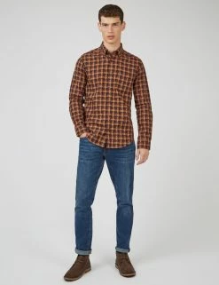 Fractured Gingham Check Long-Sleeve Shirt 10 Fractured Gingham Check Long-Sleeve Shirt -clothing Shop 0068095 790 B scaled
