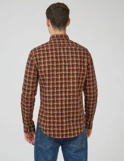 Fractured Gingham Check Long-Sleeve Shirt 11 Fractured Gingham Check Long-Sleeve Shirt -clothing Shop 0068095 790 C scaled