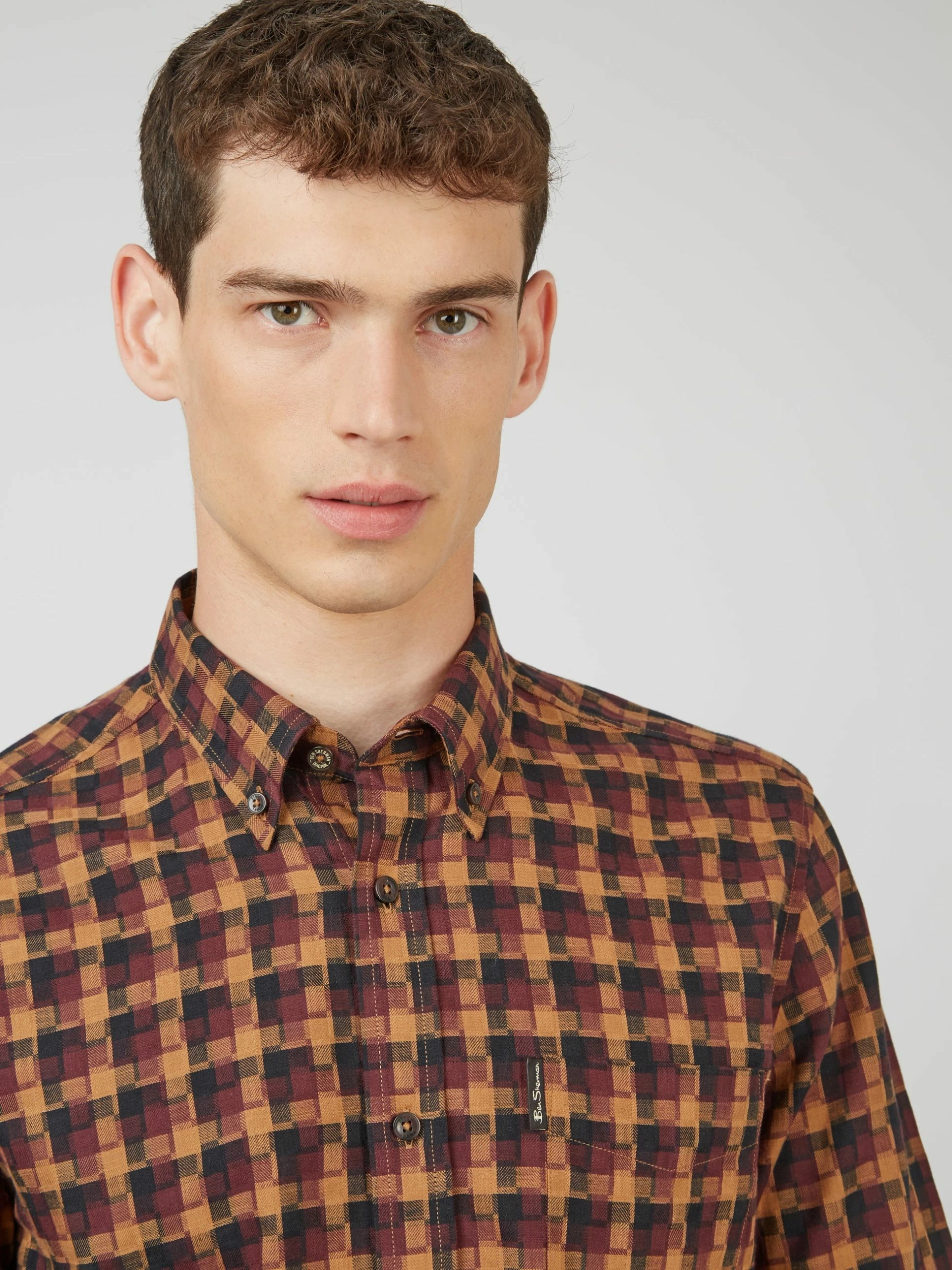 Fractured Gingham Check Long-Sleeve Shirt 2 Fractured Gingham Check Long-Sleeve Shirt - Image 2
