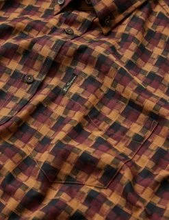 Fractured Gingham Check Long-Sleeve Shirt