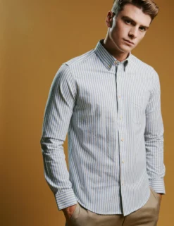 Oxford Stripe Long-Sleeve Shirt - Pale Blue -clothing Shop 0068099 031PALEBLUE BM 2682 0a807d64 dfe7 4e42 84d4 49c3ca204cb4 scaled