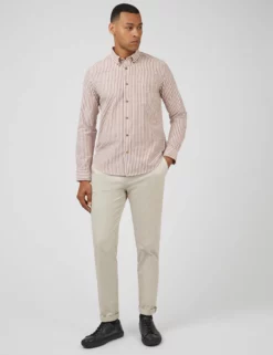 Oxford Stripe Long-Sleeve Shirt - Wine -clothing Shop 0068099 580 B 3kcl98 scaled