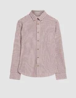 Oxford Stripe Long-Sleeve Shirt - Wine -clothing Shop 0068099 580 F zfp2um