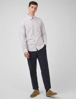Oxford Stripe Long-Sleeve Shirt - Grape -clothing Shop 0068100 089 B kqzibk scaled