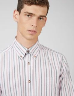 Oxford Stripe Long-Sleeve Shirt - Grape -clothing Shop 0068100 089 E e4dsyc scaled