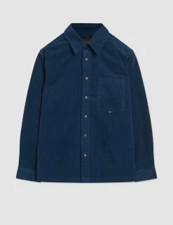 B By Ben Sherman Corduroy Overshirt - Dark Blue -clothing Shop 0068103 026 F 1