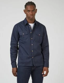 Cotton Twill Long-Sleeve Overshirt 10 Cotton Twill Long-Sleeve Overshirt -clothing Shop 0068114 025 A scaled