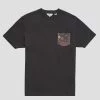 Organic Jersey Paisley Pocket Graphic Tee - Black
