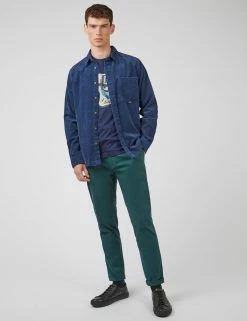 Organic Jersey Heritage Helmet Graphic Tee - Marine -clothing Shop 0068166 035 B scaled