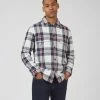 Casual Twill Plaid Workwear Jacket