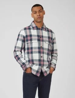 Casual Twill Plaid Workwear Jacket
