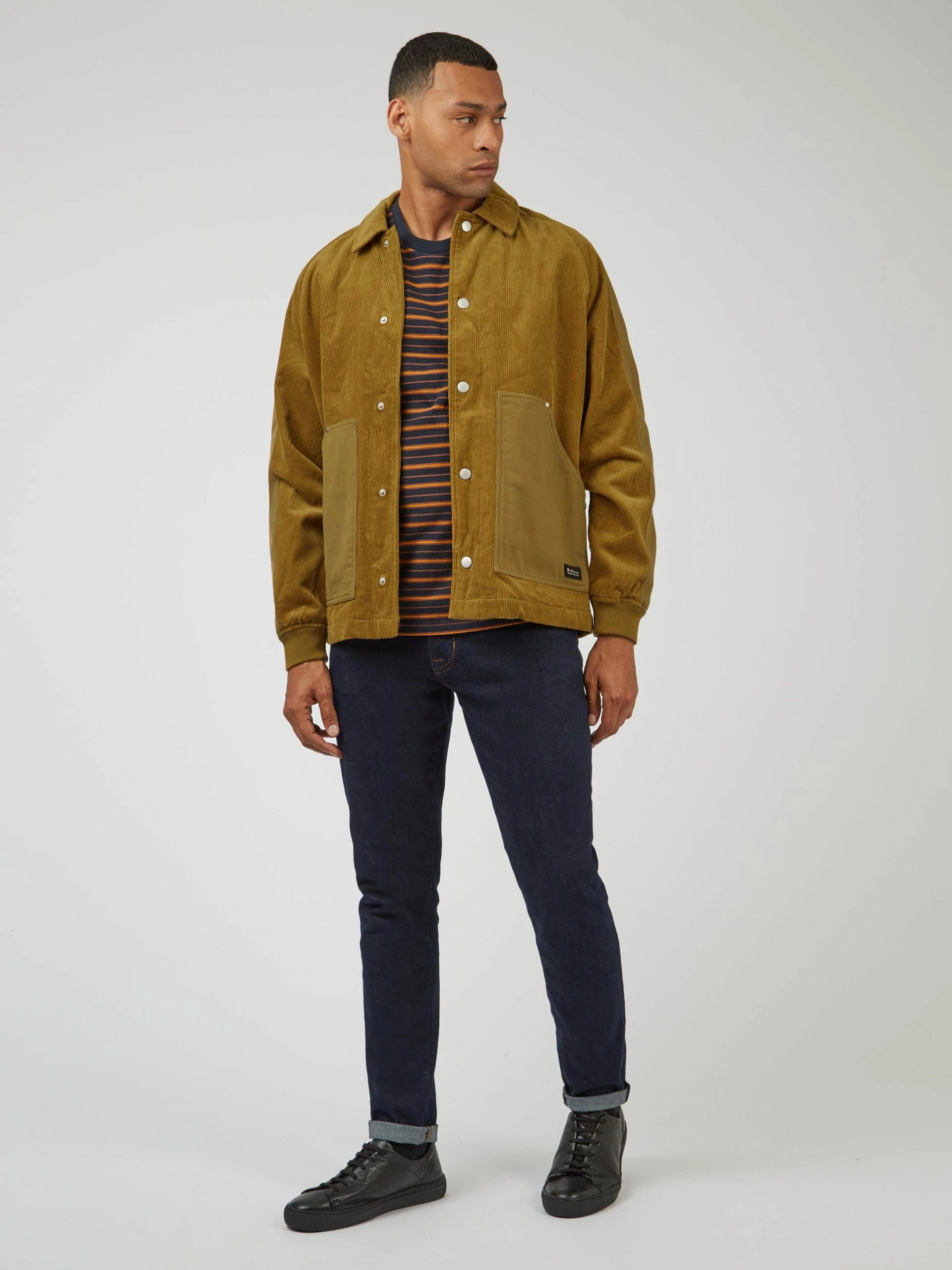 Corduroy Colorblock Workwear Jacket 8 Corduroy Colorblock Workwear Jacket - Image 8