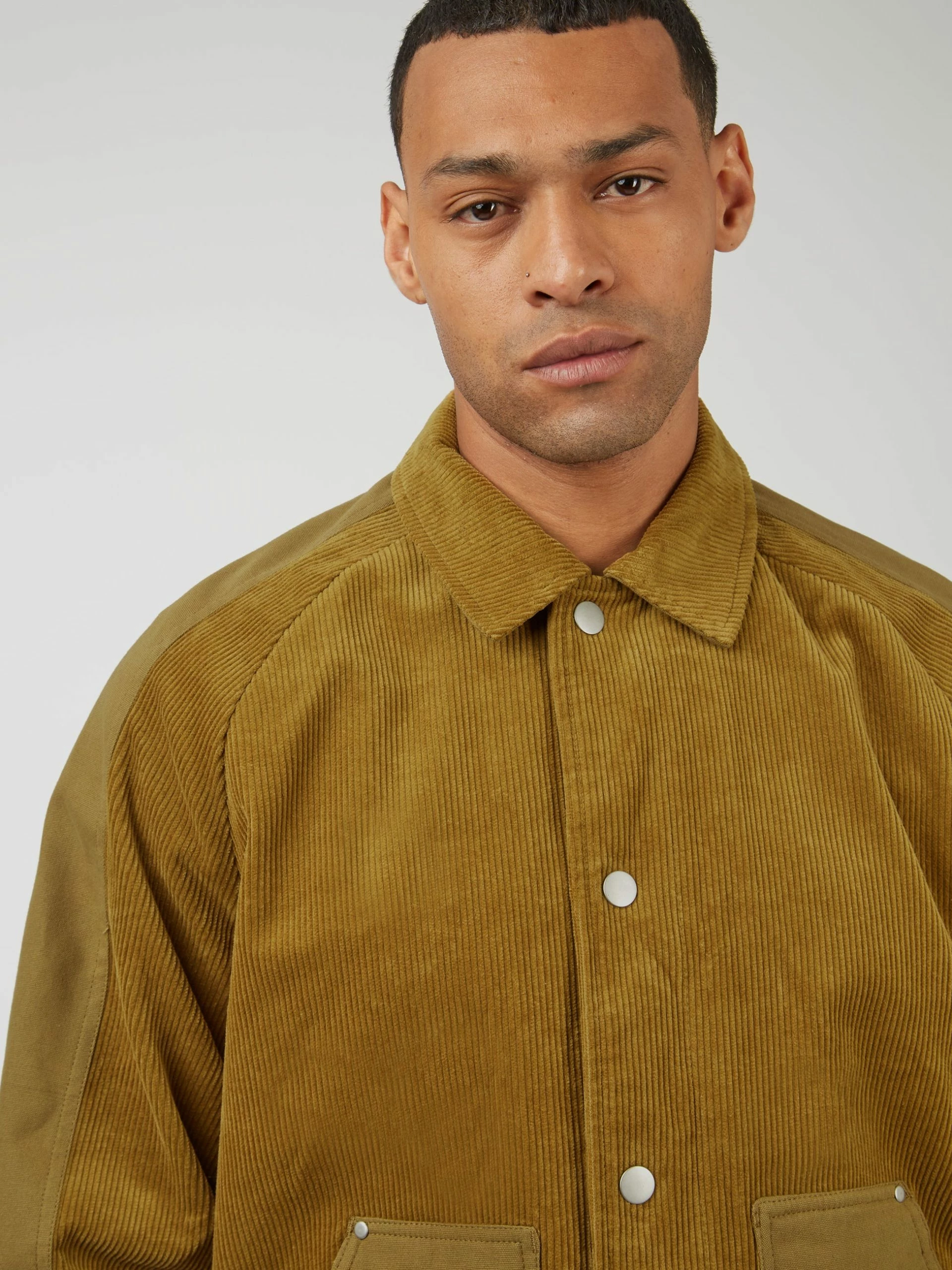 Corduroy Colorblock Workwear Jacket 6 Corduroy Colorblock Workwear Jacket - Image 6