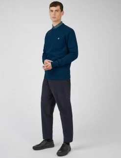B By Ben Sherman Crewneck Sweatshirt - Marine -clothing Shop 0069704 541 B 9r4yxd scaled