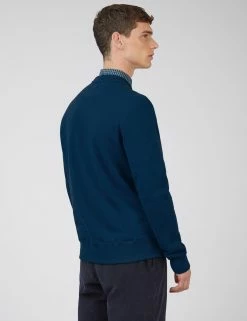 B By Ben Sherman Crewneck Sweatshirt - Marine -clothing Shop 0069704 541 C mduhnk scaled