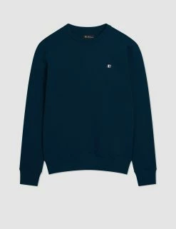 B By Ben Sherman Crewneck Sweatshirt - Marine -clothing Shop 0069704 541 F 1