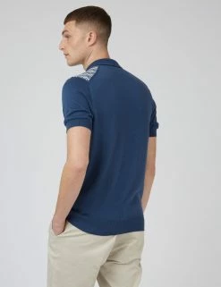 Geo Jacquard Knit Button-Down Polo -clothing Shop 0070746 850 C rsbb7g