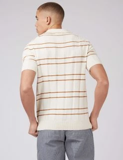 B By Ben Sherman Stripe Knit Polo -clothing Shop 0070748 015 C tbwp9i