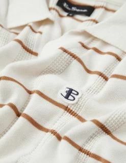B By Ben Sherman Stripe Knit Polo