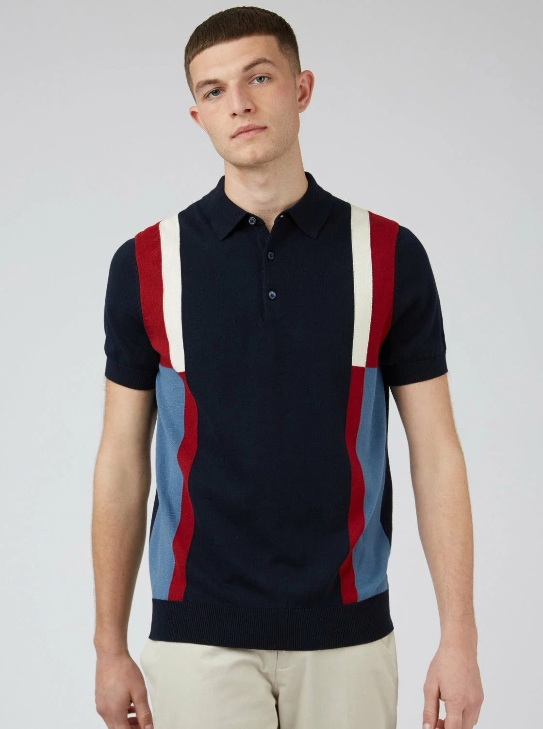 Signature Colorblock Mod Knit Polo 5 Signature Colorblock Mod Knit Polo - Image 5