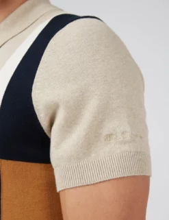 Signature Colorblock Mod Knit Polo - Sand -clothing Shop 0070750 310 F bayooq 7e4e2572 94d0 4418 8ff1 8394096f10a1