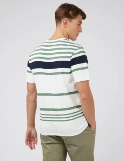 Signature Jersey Stripe Tee - White 10 Signature Jersey Stripe Tee - White -clothing Shop 0070763 002 C h3mvmw