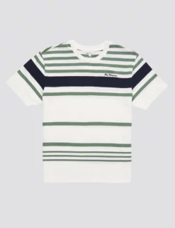 Signature Jersey Stripe Tee - White 11 Signature Jersey Stripe Tee - White -clothing Shop 0070763 002 D maawqq