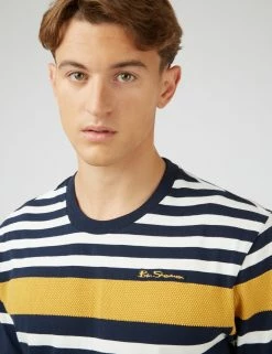 Signature Jersey Stripe Tee - Navy 8 Signature Jersey Stripe Tee - Navy -clothing Shop 0070763 025 E cyctab