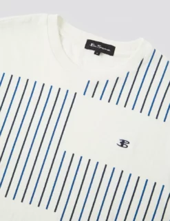 B By Ben Sherman Vertical Stripe Tee -clothing Shop 0070764 002 F v7pgzs