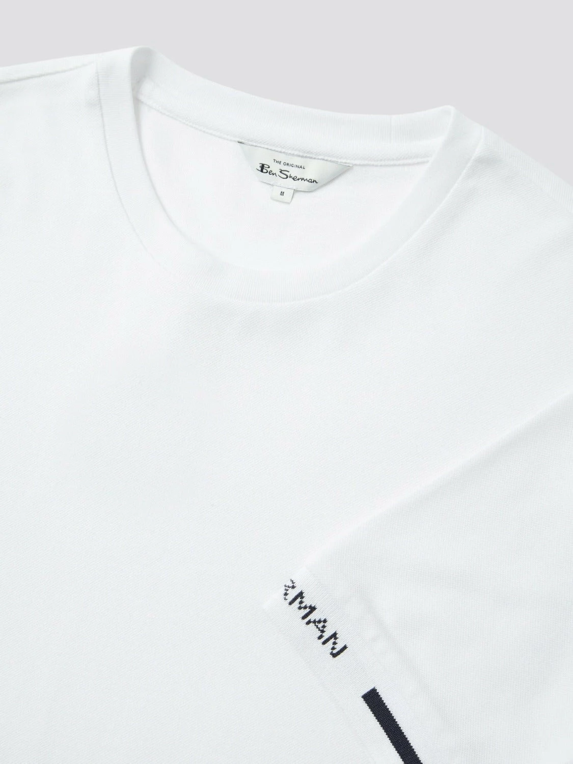 Signature Cotton Embroidered Cuff Tee 3 Signature Cotton Embroidered Cuff Tee - Image 3