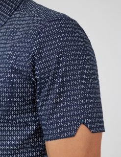 Dash Print Short-Sleeve Shirt - Marine 10 Dash Print Short-Sleeve Shirt - Marine -clothing Shop 0071104 035 F g6ncuy