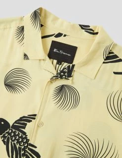 B By Ben Sherman Bird Print Shirt -clothing Shop 0071107 440 G o0q4sd