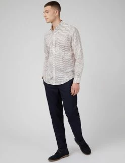 Mod Dash Print Long-Sleeve Shirt -clothing Shop 0071109 002 B vv6s5t