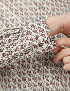 Mod Block Botanical Print Shirt -clothing Shop 0071111 039 F rcfynl