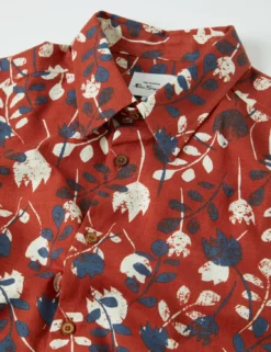 Floral Print Casual Short-Sleeve Shirt