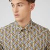 Optical Print Short-Sleeve Shirt