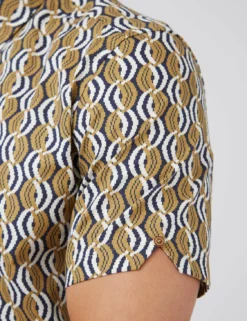 Optical Print Short-Sleeve Shirt 15 Optical Print Short-Sleeve Shirt -clothing Shop 0071113 400 F rfahcf